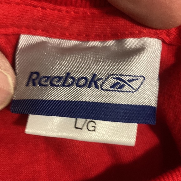 Reebok red Stampeders T-shirt - Picture 3 of 4